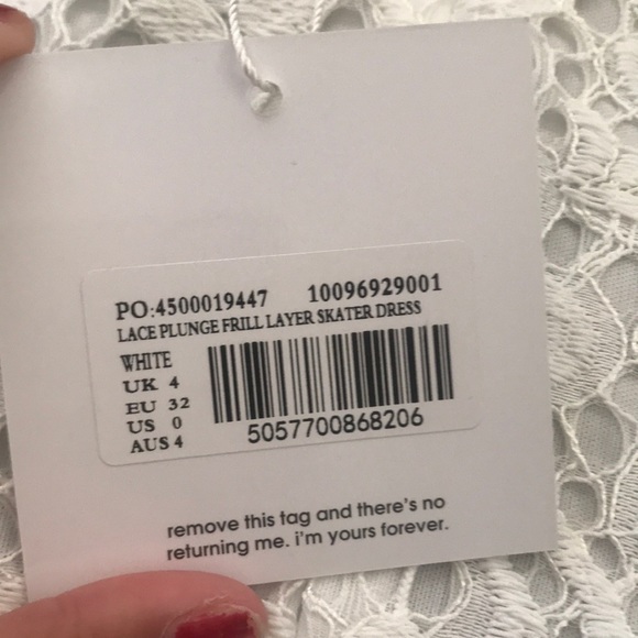 Missguided Plunge Frill Layer Skater Dress - Picture 2 of 3